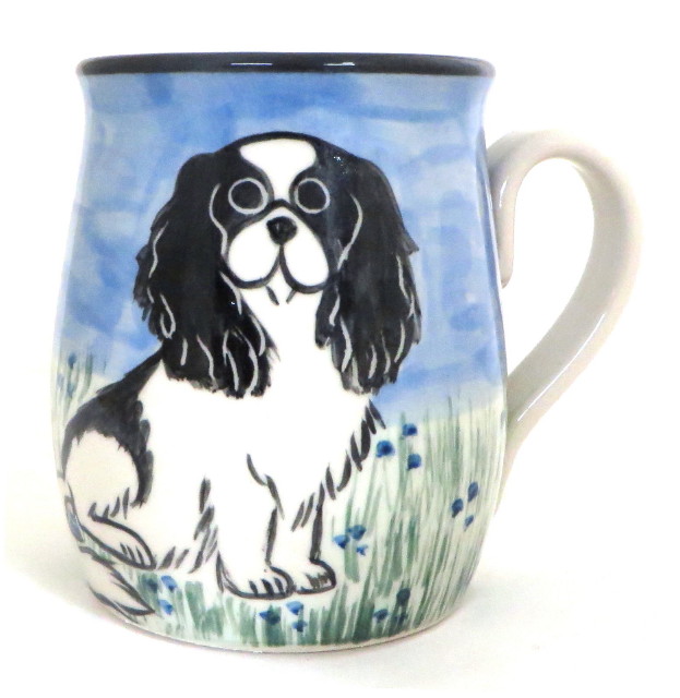 Japanese Chin Black and White -Deluxe Mug - Click Image to Close